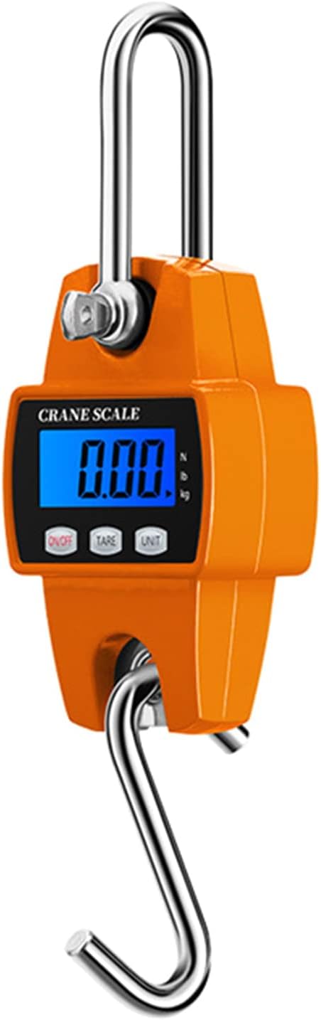 660lb Digital Hanging Scale Hand-held 300Kg Crane-Scale with Hooks for Farm Fishing Outdoor