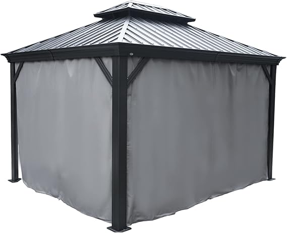 Kozyard 10' x 12' Outdoor Gazebo Privacy Curtain Sidewall