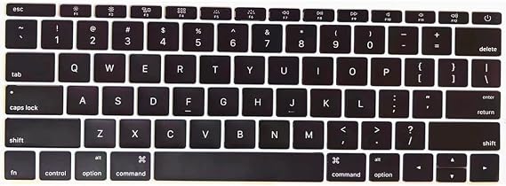 Replacement Keyboard Keycaps Keys,Full Set of US Keycaps QWERTY Fit for MacBook Pro 13/15" Model A1706 A1707 A1708 2016-2017 Year Fif for MacBook 12" Model A1534 2017 Year EMC 3099
