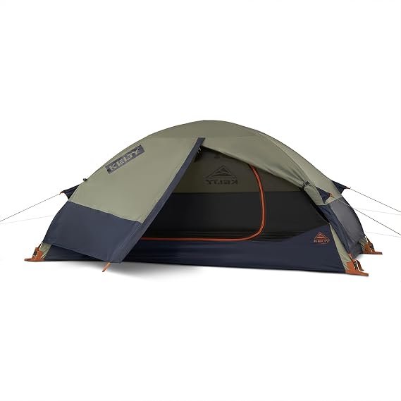 Kelty Late Start Backpacking Tent Lightweight Two Man Camping Tent Shelter with Quickcorners, Aluminum Poles, Waterproof Poly Fly, Updated for 2024