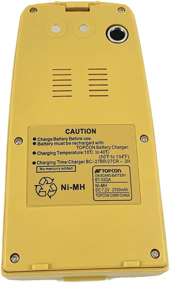 1-Pack BT-52QA 7.2V 2700mAh Battery for Topcon BT-52QA Total Stations 3 PIN GTSGPT Series Surveying BT-52Q Battery