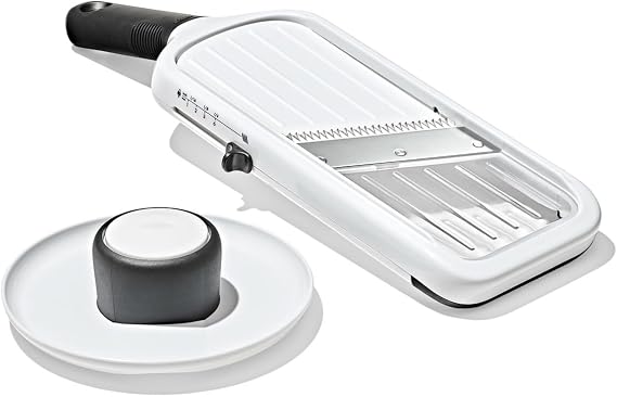 OXO Good Grips Precision Handheld Mandoline, Mandoline Slicer, Adjustable Thickness Vegetable Slicer for Everyday Prep
