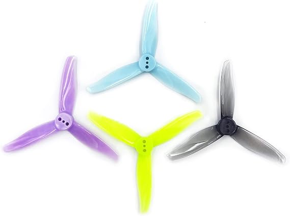 16pcs GEMFAN 3016 3inch Propeller 3-Blade Props1.5mm Hole for 1108~1303 Motor FPV Toothpick Multicolor Quadcopter