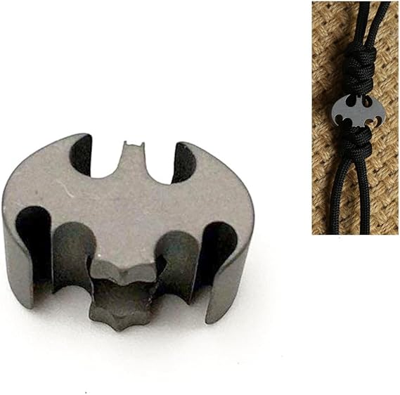 Titanium Paracord Lanyard Beads for Knife Zipper Pull Jewelry, EDC Lanyard Beads Pendant for Flashlight Knuckles Bracelet Necklace