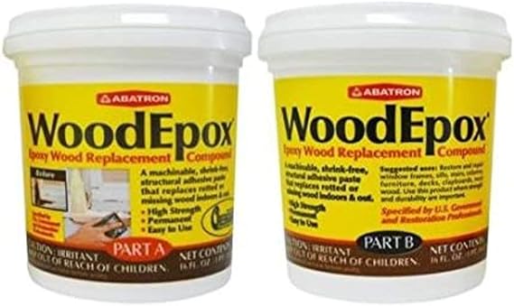 WoodEpox Wood Replacement Compound 2 Pint Kit