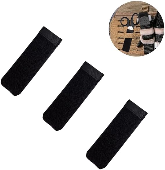 3Pcs Hook&Loop Sport Tactical Medical Scissor Cover, Shear Pouch Hand Tools Holder for Tactical Equipment (No Scissor)