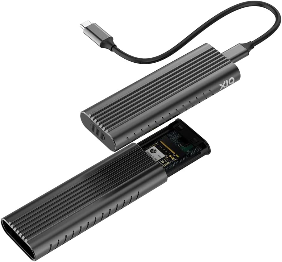 Bix BX05HD Aluminum Case Type-C 3.1 Gen2 to PCIe NVMe M.2 SSD Disc Box Compatible with 2230 2242  2260  2280 SSDs