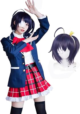 Adult Cosplay Costume Dress Suit Takanashi Rikka Cosplay Uniform Costume Set with Coat,Wig, Socks Tie