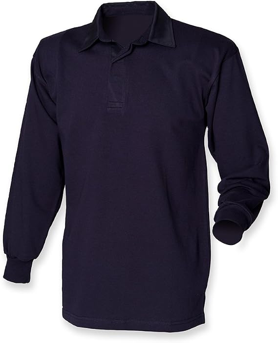 Front Row Long Sleeve Classic Rugby Shirt, 14 Colours, Small to XXL