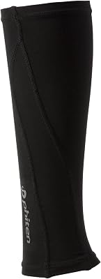 Phiten X30 Titanium Compression Calf Sleeve Pair, BlackBlack