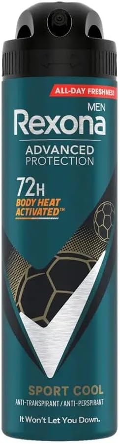 Pack of 6 - Rexona Men Deodorant Spray Advanced Protection - Sport Cool - 150 ml