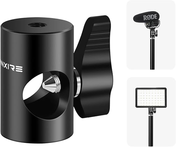 Light Stand Mount Adapter with 1/4" Screw Hole, 16mm Rapid Adapter Converts Fits for Studio Monitor Stand, Camera Mount, Photo Studio Photography Light Stand