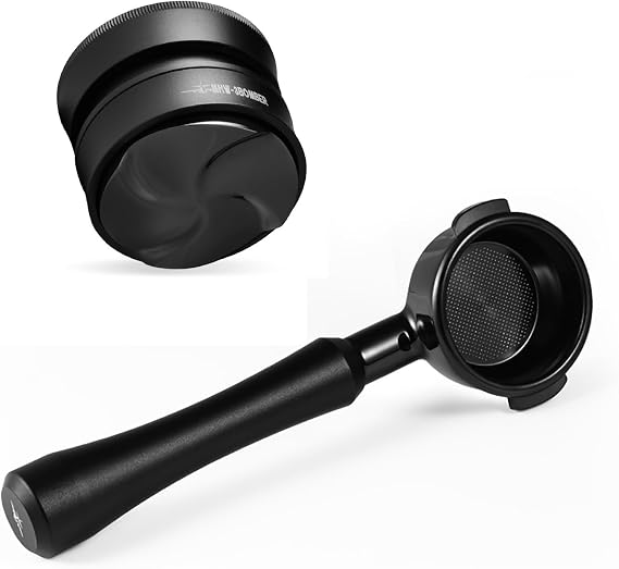 MHW-3BOMBER 58mm Bottomless Portafilter and Coffee Distributor Combo, Astra