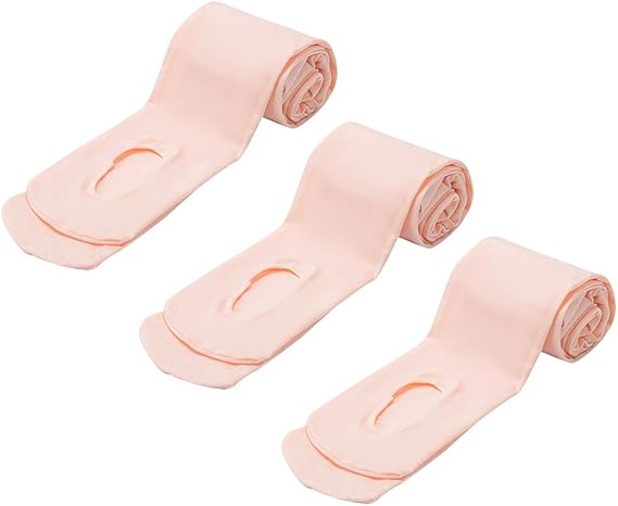 MANZI 3 Pairs Women's Girls' Basic Convertible Transition Ballet Dance Tights 40-Denier