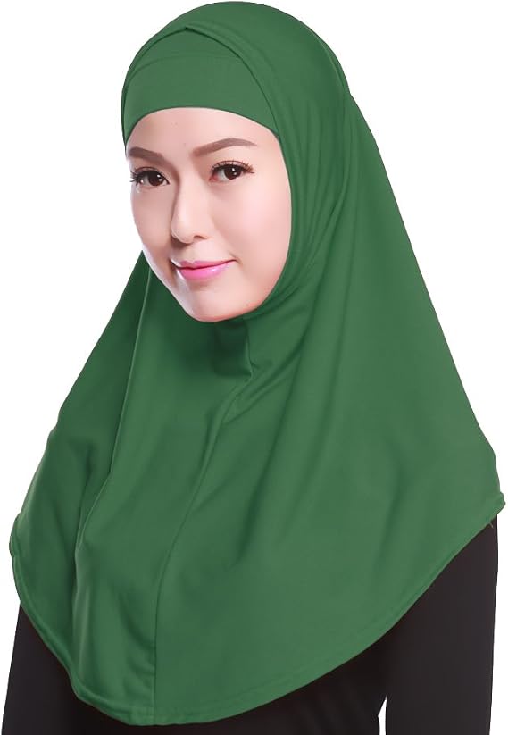 Womens 2 Pieces Muslim Al-Amira Style Hijab Scarf