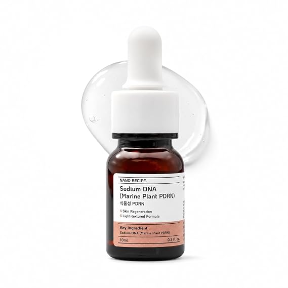 NANO RECIPE Plant-Based PDRN Serum Vegan Korean DIY Skincare Boosts Skin Regeneration, Strengthens Barrier, Reduces Surface Damage, Rejuvenation 10ml