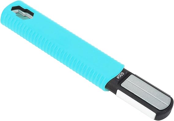 Garden Tool Blades Sharpener, Multi Tool Blades Sharpener for Machetes, Axe, Pruner, Knife, Mower, and Clipper Blades, 360/600/1000 Grit, Portable Design, ABS Material