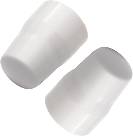 2 Pack White Radiator Valve Caps, Plastic Replacement Covers