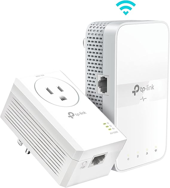 TP-Link AV1000 Powerline Ethernet Adapter WiFi Extender Kit, Passthrough