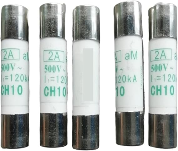 5pcs Fuses: CH10 2A 500V AM 1422002 / CH10 4A 1422004 / CH10 6A 1422006 / CH10 10A 1422010 / CH10 25A 1422025 AM(CH10 2A 1422002)