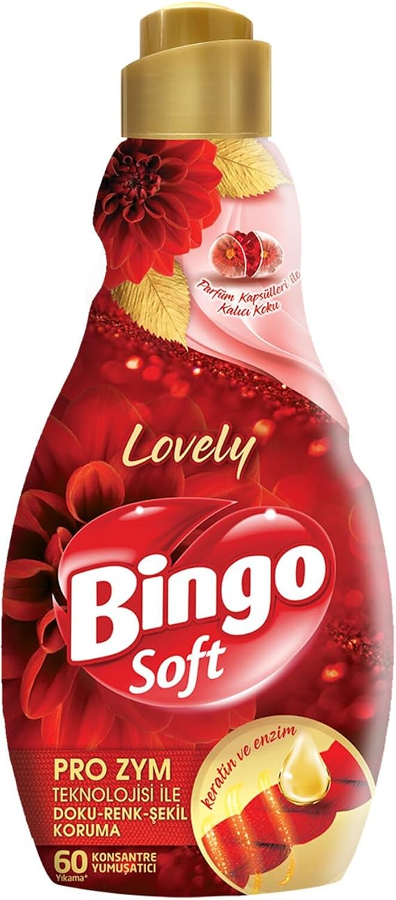 Bingo Soft Konsantre Çamaşır Yumuşatıcısı, Lovely, 1440 Ml