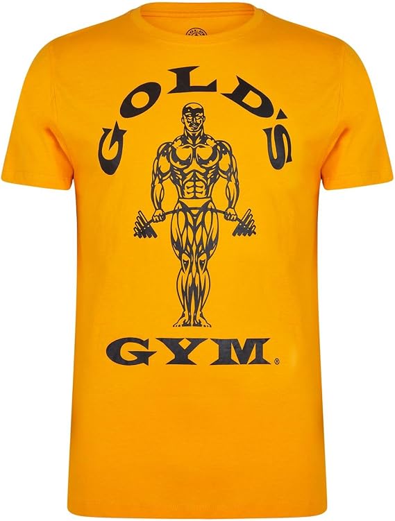 Golds Gym Men's Muscle Joe T Shirt - US S - Gold