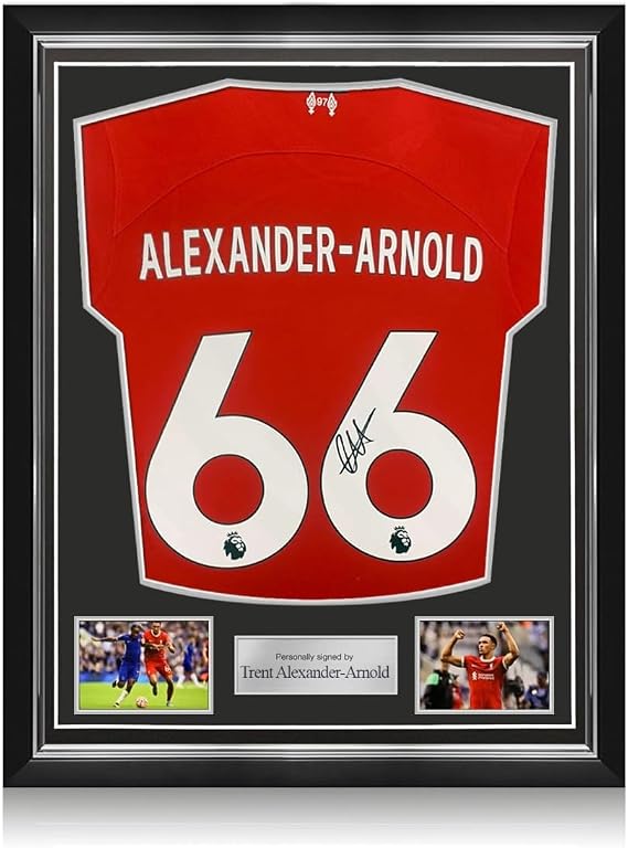 Trent Alexander-Arnold Signed Liverpool 2023-24 Soccer Jersey. Superior Frame