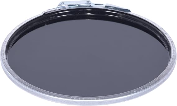 Vestil LID-STL-LL Steel Lever Lock Pail Lid, for 5 gallon, Black