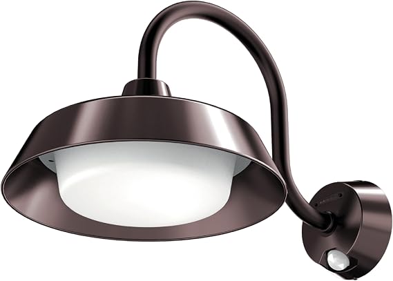 KASTLITE 45W LED Solar Barn Light, Motion Sensor, 4000 Lumens, Bronze