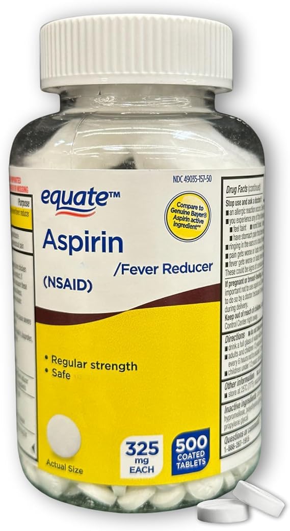 Coated Tablets 325mg, 500ct (Pack of 1)