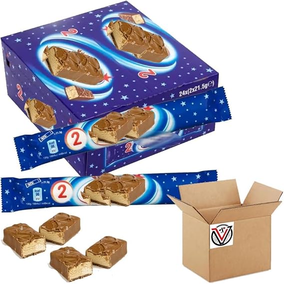 Twin Chocolate Bars 28 x 43g | Full Box