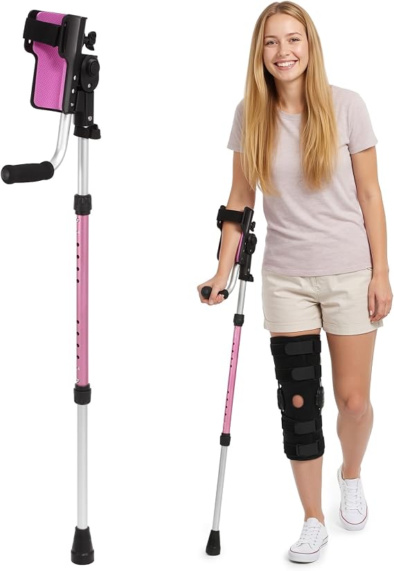 Crutches for Adults 3-Angle Adjustable Forearm Crutches Not a Pair