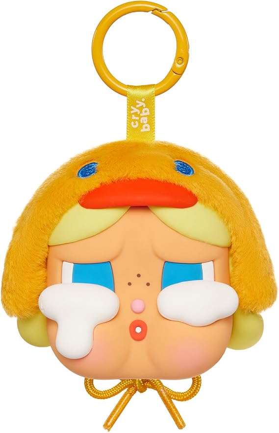 POP MART Crybaby Crying Again Series-Earphone Case (Duck You) Portable Earbuds Case for Apple, Samsung, JBL, Headphone Earbud Protective Carrying Case Bag