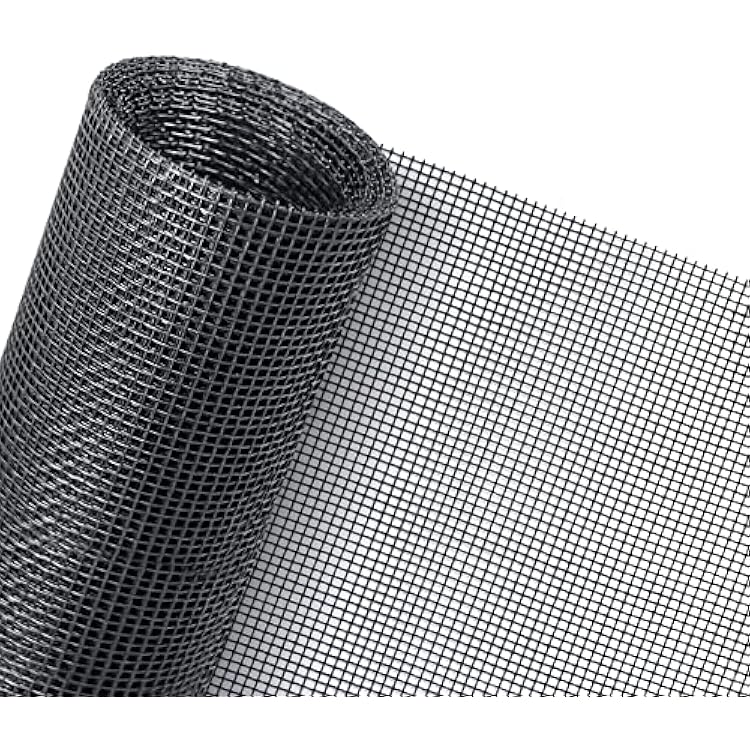 Senneny 48 x 106 Adjustable Window Screens, DIY Custom Fiberglass Screen Mesh, Window Screen Replacement for Windows Doors and Patio Screens, Premium Pet Screen Gray, 48 x 106