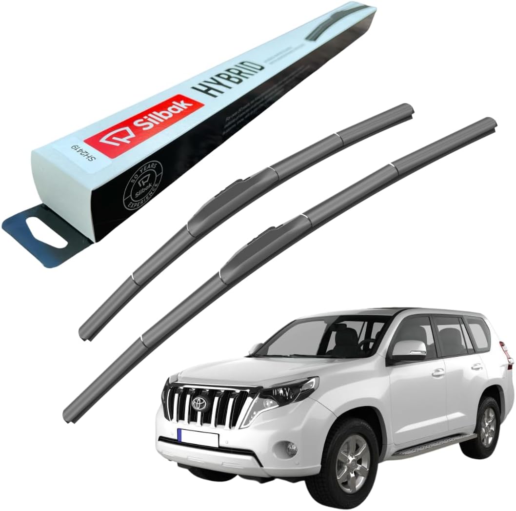 Silbak Windscreen Wipers, fits for TOYOTA LAND CRUISER PRADO (2009 ONWARDS) Front Wiper Blades, 650mm/500mm