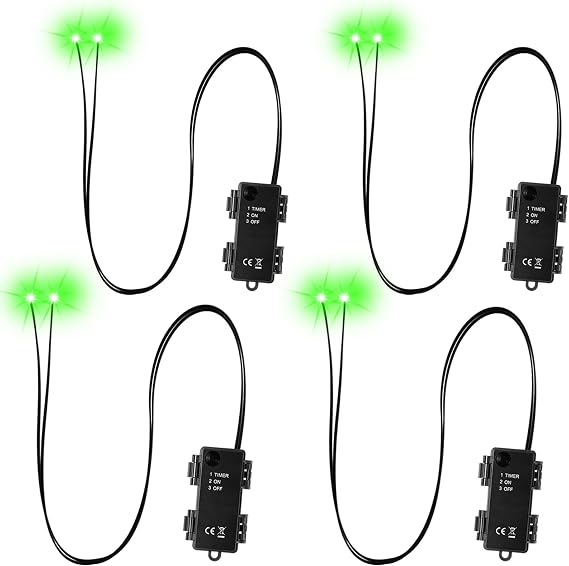 LED Glowing Eyes, Halloween Decorations Outdoor(Green)