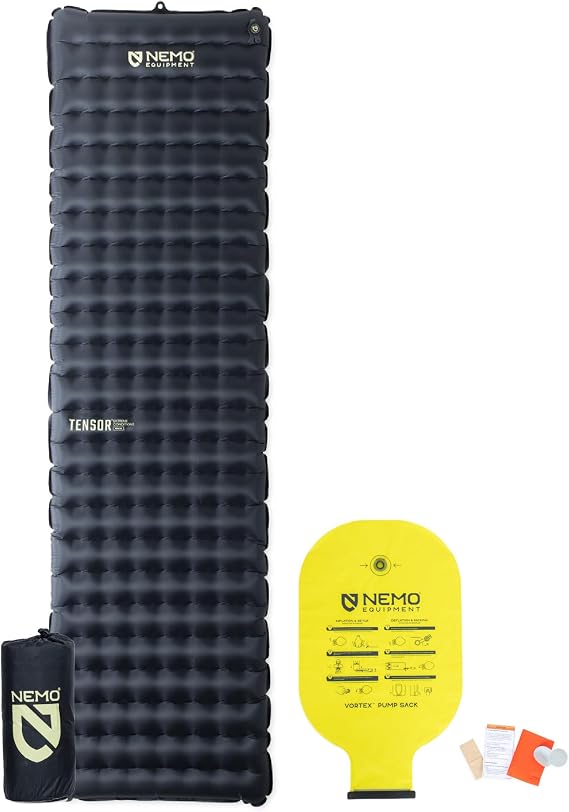 NEMO Equipment Tensor Extreme Sleeping Pad - Black/Birch Pad/Citron Leg