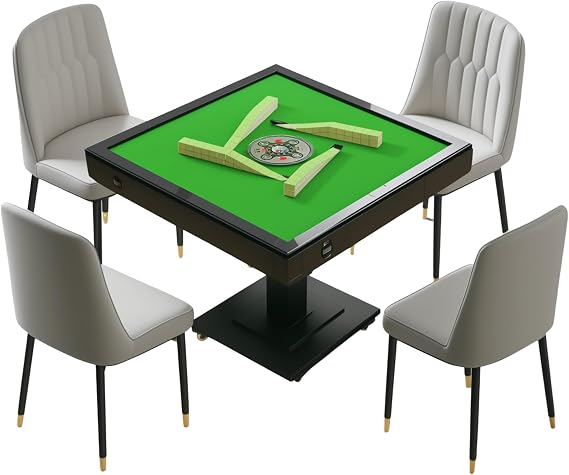 Automatic Mahjong Table - Ultra-Thin Foldable Shuffler for American/China/Taiwan Rules, 42mm Mahjong Tile Set | Choice of 100,000+ Households
