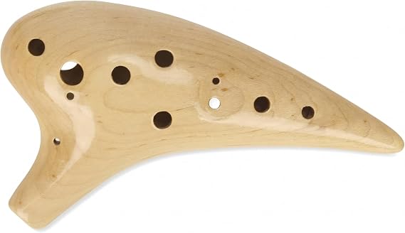 OcarinaWind 12 Hole Wooden Ocarina Alto C Maple Wood Legend Ocarina, ZD-WD12-1