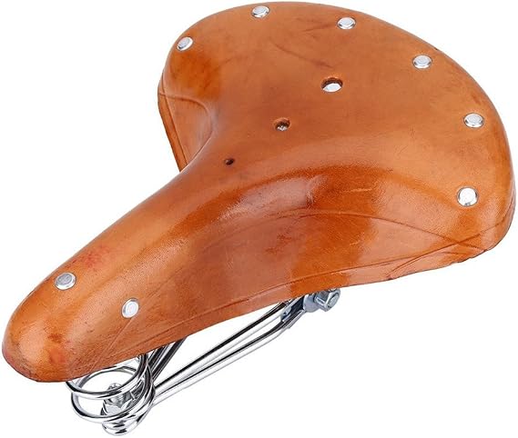 Retro Cushion Genuine Leather MTB Road Bikes Saddle Trunk Leather Seat Vintage Rivet Bicycle Saddles