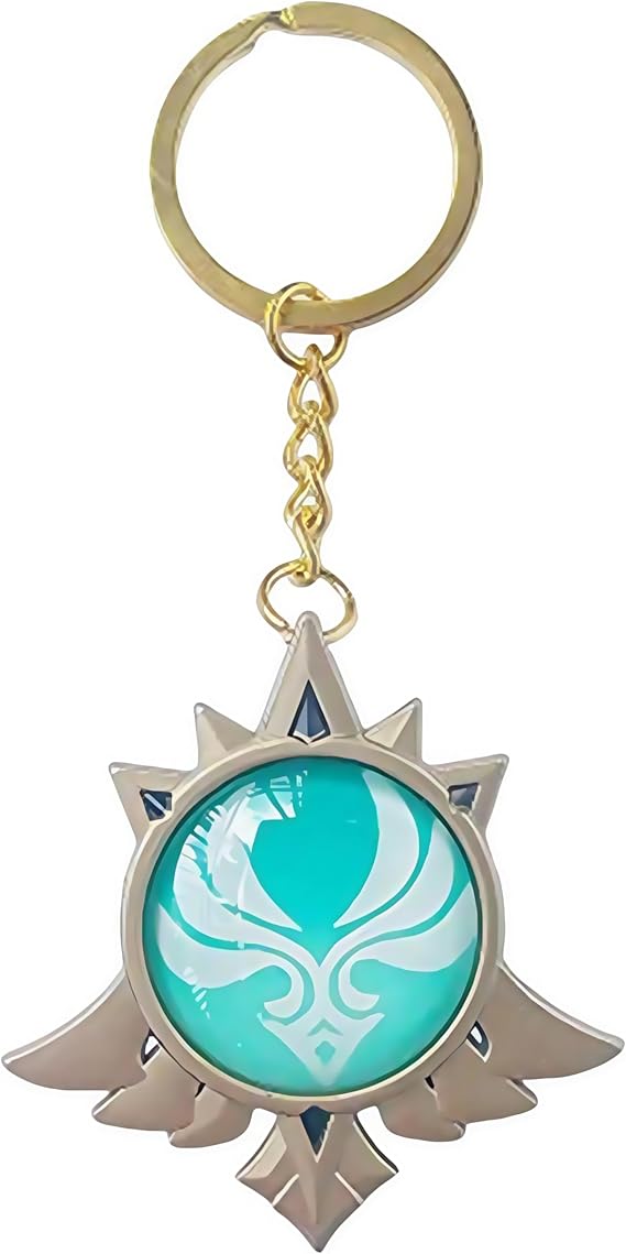 Genshin Luminous Key charms Toy Impact Mondstadt Vision Anemo Keychain Gold Game Figure Key Chain Pendant Keyring Genshin ​Character