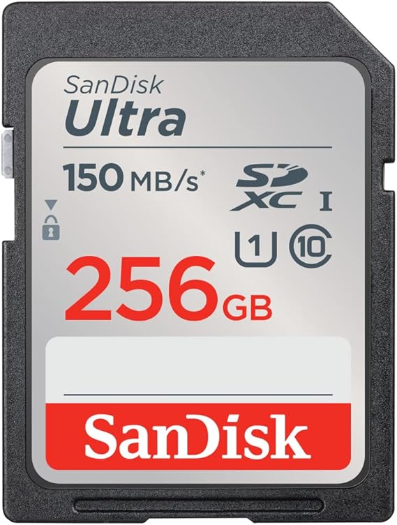 SANDISK 256GB Ultra SD Memory Card, Up to 150MB/s Read Speeds, UHS-I