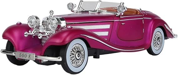 Scale Finished Model Car 1:24 For Ford Alloy Vintage Car Model Classic For 500K And CLK-GTR Series Souvenir Display Miniature Replica Car (Color : Purple)