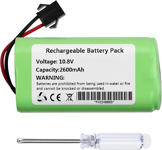 Battery Replacement for Vactidy T6 T7 T8 Robot Vacuum Cleaner 10.8V 2600mAh