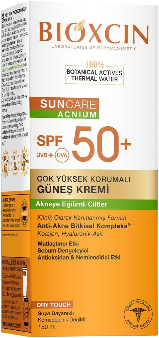 Bioxcin Sun Akneye Eğilimli Cilt Güneş Kremi SPF50+ 150 ML