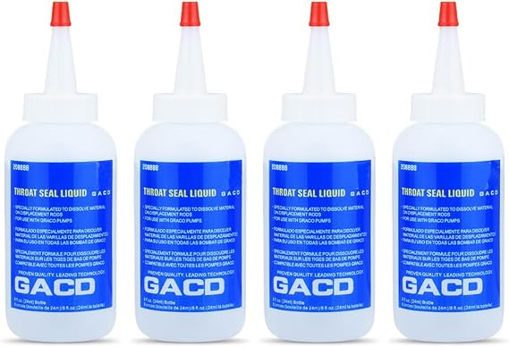 118ml Universal Throat Seal Liquid:Enhance Paint Sprayers Performance with This Lubricant and Accessories Solution (4 Pack)