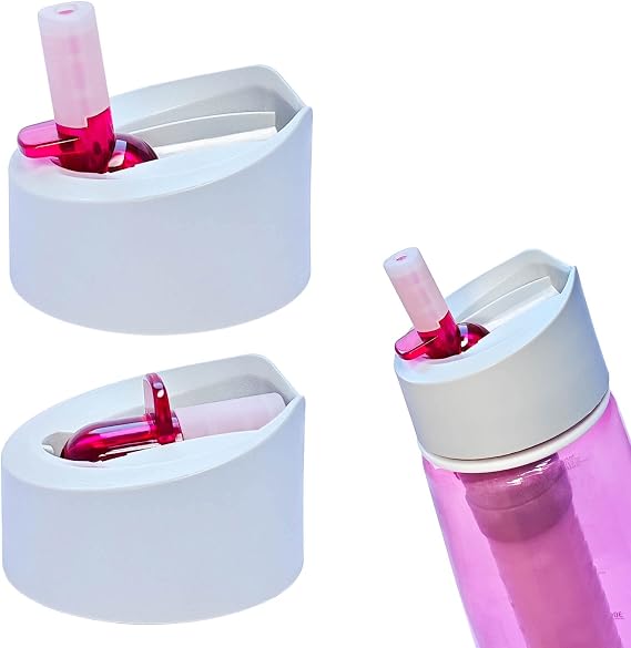 2-Pack Water Bottle Lid Replacement for LifeStraw Go Water Bottle, Water Bottle Lid Replacement Parts Compatible with LifeStraw Go Filter Water Bottles