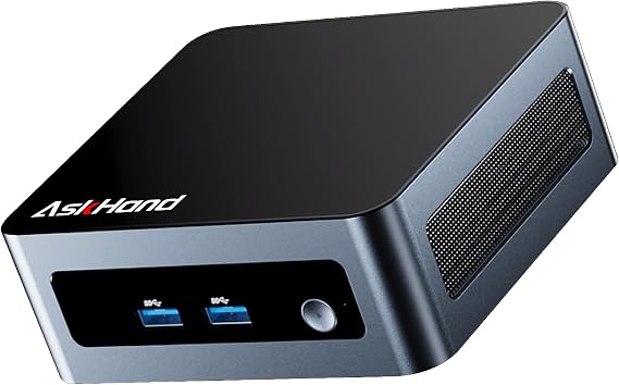 AMD Ryzen Mini PC, Ryzen 7 5700U (8C/16T 4,3 GHz) 2 * 8GB DDR4 512GB SSD, Windows 11 Pro/WiFi 6/BT-5.2/ USB*4/Tipo-C (4K@60Hz~8K@30Hz)/ HDMI*2 (4K@60Hz)