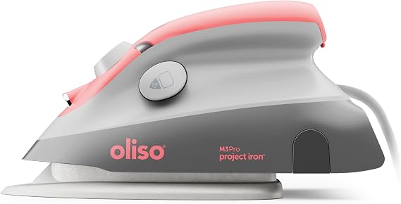 oliso M3Pro Project Mini Steam Iron - Sewing, Quilting, Travel - Aqua