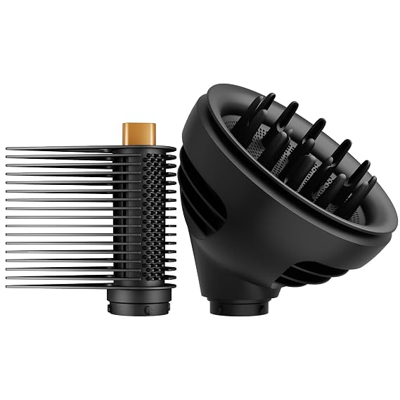 Wide-Tooth Tension Comb and Wave Curl Diffuser Attachment for Dyson Airwrap HS01 HS02 HS05 HS08